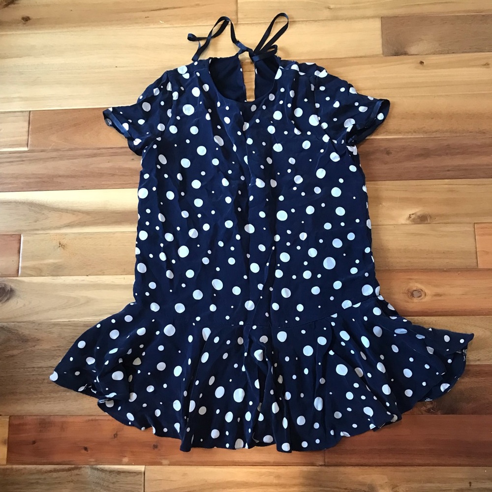Zara polka dot drop mini dress